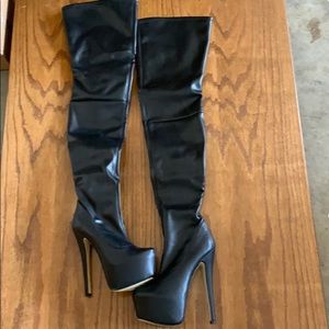 Bebe thigh high boots